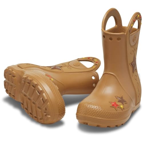 Image of Crocs Kids' Handle It Rain Boots | Waterproof Slip On Shoes | Kids' Rain Boots