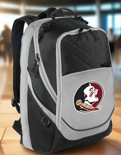 Image of Broad Bay Florida State Backpack | Official FSU Seminoles Logo, Padded Laptop Computer Section, Premium 600 Denier Nylon Fabric,