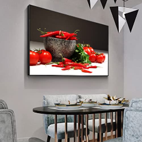Cuisine mur affiches de luxe toile realiste légumes 50x70cm