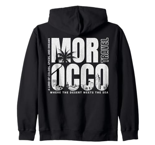 Maroc Voyage Maroc Souvenirs Sweat à Capuche