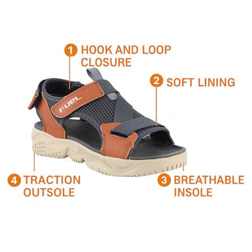 Image of FUEL Gabbroo Comfortable & Lightweight Casual Sports Sandals for Mens with Anti-Skid & Flexible EVA Sole for Running, Walking