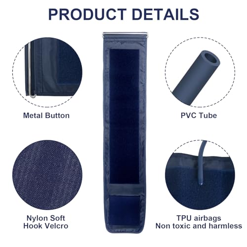 Blutdruckmanschette Ersatz 1Pcs,Blutdruckmessgerät Oberarm Blutdruckmanschette Klettmanschette,22-52cm Extra Große Manschette,Kompatibel mit den Meisten Blutdruckmessgeräten (BP-Gerät Nicht im)