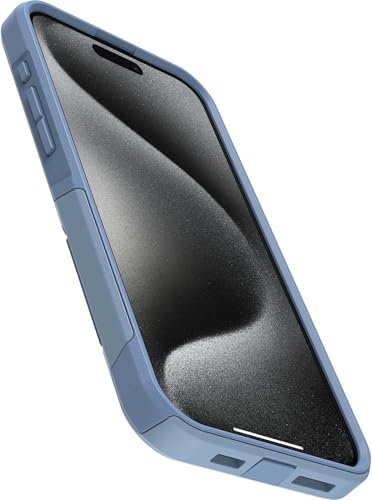 Coque iPhone 15 Pro Max OtterBox Commuter double couche bleu denim