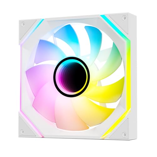 Ventilador de PC blanco DARKROCK R140mm ideal para setups gaming silenciosos