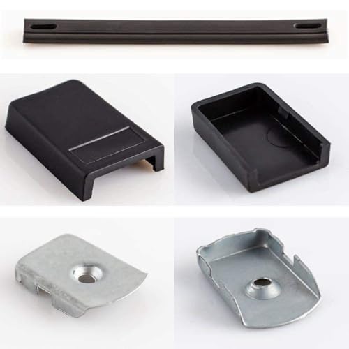 Image of PENN ELCOM Steel Strap Handle with Metal End Caps and Plastic Cover (19.68x2.75x0.85) Combo of 4 | DJ Cases & Suit Cases | Non-Slip, Strong & Comfortable | Black