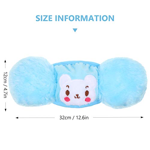 Syhood 3 Pieces Winter Kids Balaclava Face Covering with Earmuffs Cold Weather Ear Warmer Cute Cartoon Ear Muffs for Girls Boys4