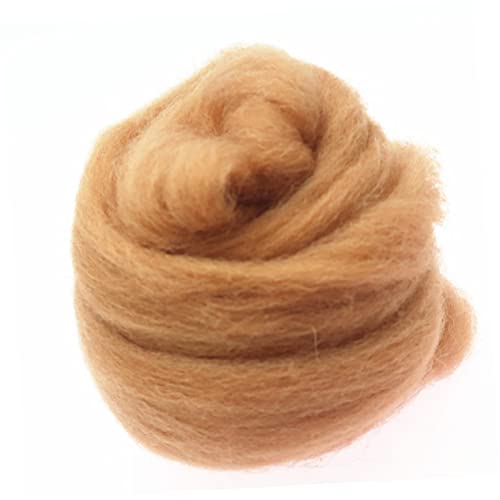 KONTONTY DIY Sewing Tools 40 Merino Felting Wool Fine Wool Yarn for Needle Felting Wet Felting Craft Child's Christmas