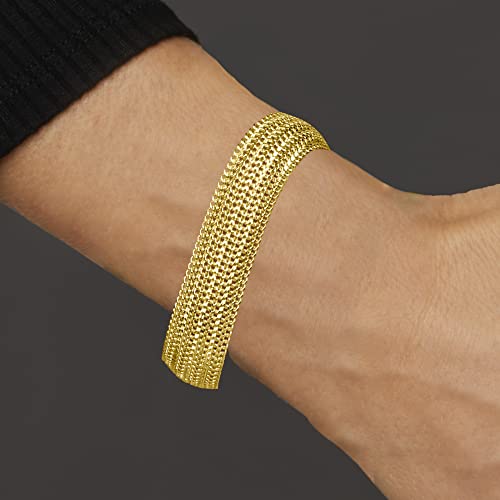 Ross-Simons 18kt Gold Over Sterling Mesh Bracelet3