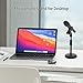 Desk Mic Stand - Upgraded Adjustable Table Microphone Stand with Mic Clip Compatible with Max 1.7 inch Diameter Microphone - Height 9.6 to 13.9 inch