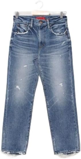 「RED CARD TOKYO」 ダメージ加工デニムパンツ 24 コバルトブルー レディース