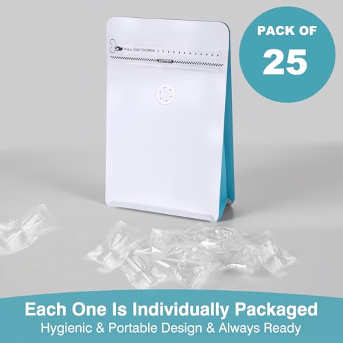Image of Breathalyzer Mouthpieces (25-Pack) Compatible with S75,S80 Alcohol Breathalyzer Tester, Personal Breathalyzer Mouthpieces with Individually-Wrapped Fit for Breath Alcohol Testers Trace,Element,Scout