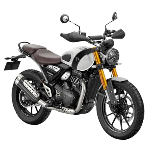 Image of TRIUMPH Scrambler 400 X (349 CC) Bike Pearl Metallic White Booking for Ex-Showroom Price