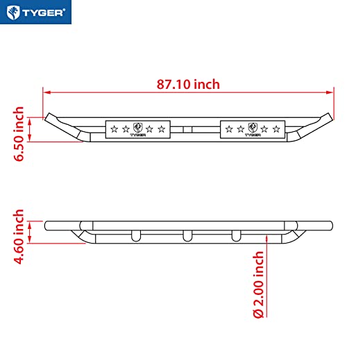 Tyger Auto Estribos Laterales para Jeep Gladiator JT 2020-2026 miniatura 6