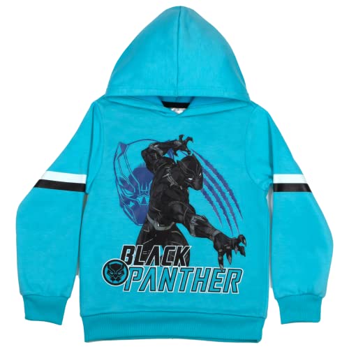 Image of Marvel Avengers Spider-Man Black Panther Miles Morales Boys 2-Piece Fleece Sets, Fleece Hoodie and Pants Bundle Set for Boys