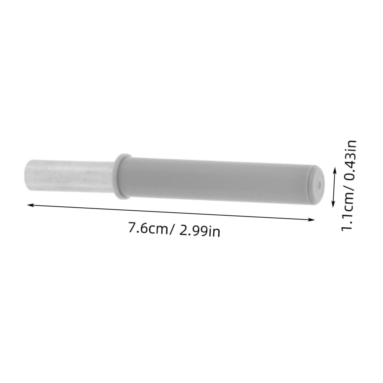 Garneck 2st Mülleimer Zubehör Dämpfer Stoßfestes Werkzeug Soft-closing-system Haushaltsversorgung Langsam Schließendes System Soft-closing-zubehör Dämpfungssystem Silver Rostfreier Stahl