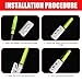 Laikoutd Fishing Glow Stick with Charging Device Led Glow Stick Rod Tip Glow Stick Outdoor Night Fishing Tool