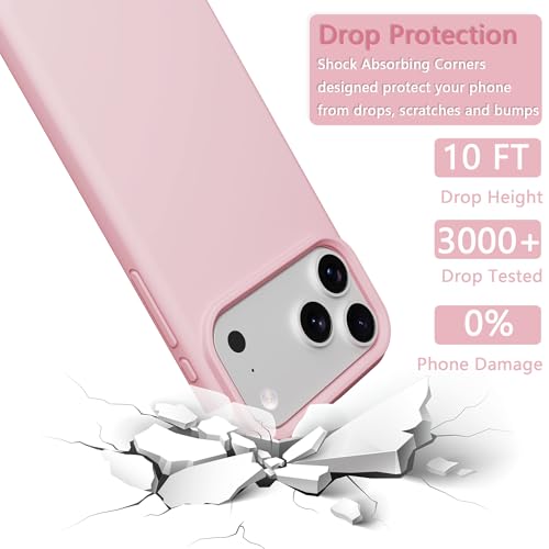 Image of iPhone 17 pro /18 pro Case Silicone(Rose Pink)