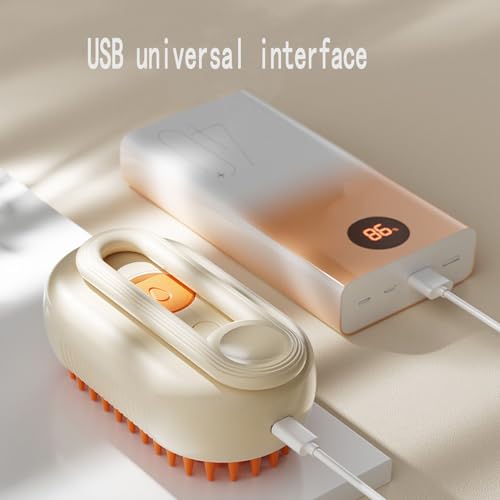 Escova spray 3 em 1 para cuidados com animais de estimação com pente molhado autolimpante – recarreg