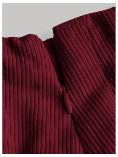 Milumia Women's 2 Piece Button Down Corduroy Vest Blazer Skirt Sets Fall Fashion Outfit3