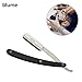 blume Straight Edge Cut Throat Razor for Men Shaving and Professional Barbers –Light Weight Razor - Moustache & Beard Shaving (Black)