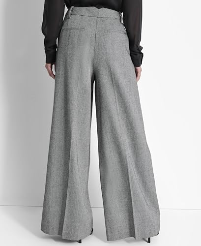 DKNY Women's Formal High Waisted Wide Leg Pant4