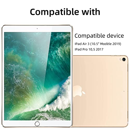 NEW'C 2 Pack Designed for iPad Air 3 (10.5 Inch 2019 Model) and iPad Pro 10.5 2017, Screen Protector Film, 9H Hardness Glass - Image 2