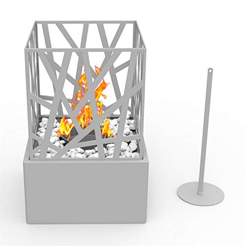 Regal Flame Bruno Ventless Indoor Outdoor Fire Pit Tabletop Portable Fire Bowl Pot Bio Ethanol Fireplace in Black - Realistic Clean Burning Like Gel Fireplaces, or Propane Firepits - Thumbnail 2