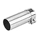 51mm Motorrad Edelstahl Slip On Auspuff Middle Link Pipe Adapter Stecker für YZF-R6 2006 2007 2008 2009 2010 2011 2012 2013 2014