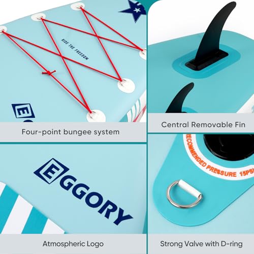 Image of Inflatable Paddle Board, Stand Up Paddle Board | Stable Design with Non-Slip Comfort Deck, Portable Travel Paddle Board