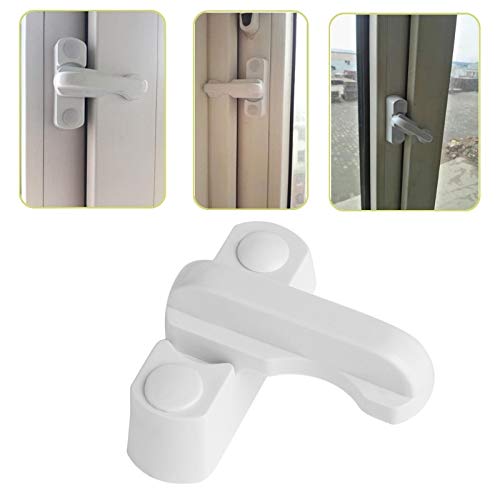 Fibbia con serratura in acciaio inossidabile, chiusura a scatto in ottone, plastica, acciaio inossidabile, lega di zinco, PVC, sicurezza for bambini, porta finestra, porta a ghigliottina, leva di sicu