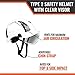 Malta Dynamics APEX Type 2 Safety Helmet – OSHA and ANSI Z89.1 Compliant Safety Hard Hats for Construction Workers and Vented Helmet for Head Protection (White with Clear Visor)