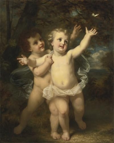 Pintura mural decorativa Hugues Merle en lienzo premium 60x90