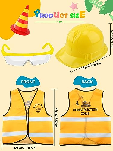 Disfraz de trabajador de construcción para niños 12 piezas miniatura 2