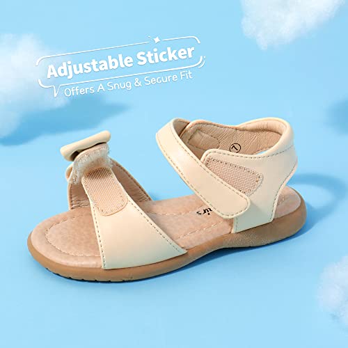 Image of DREAM PAIRS Girls Sandals Fashion Bow Summer Shoes for Toddler /Little Kid