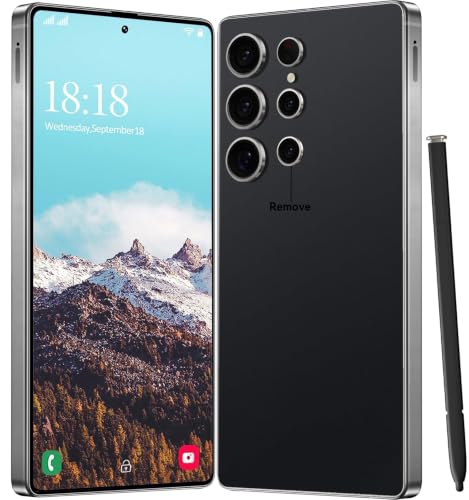 ZFSMHXH Unlocked Cell Phone I25 Ultra Smartphone 12GB+1TB Android Phone 48MP+108MP Camera 6.99nch HD Screen Mobile 7000mAh Long Battery Life Smartphone,Built in Pen Phone 5G Dual SIM (Black)