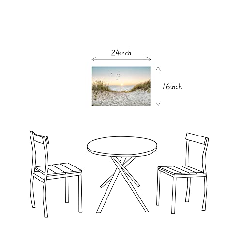 Beach Wall Art Canvas Bathroom: Coastal Sunset Ocean Print Artwork Modern Sea Scene Seascape Picture Seaside Landscape Seashore Painting for Living Room Bedroom Office Decor - Image 6