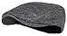 Men's Herringbone Wool Tweed Newsboy Ivy Cabbie Socks (Plaid Grey)