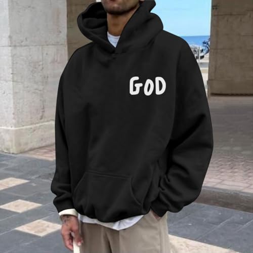 Christian Hoodies for Men Inspirational God Sweatshirts Faith Jesus Hoodie Vintage Bible Verse Graphic Pullover2
