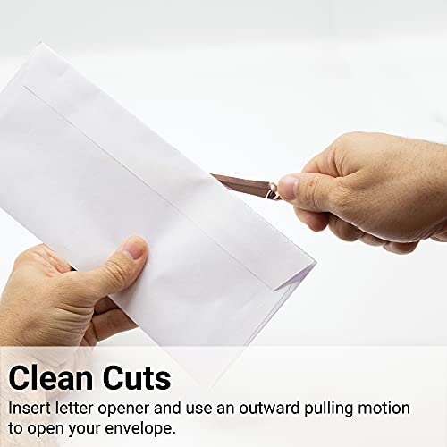 Uncommon Desks Rose Gold Letter Opener Knife - Smooth Metal Plated Envelope Opener - Ergonomic Rounded Handle For Comfort - Home And Office Mail Supplies - 1 Pack #TOP3