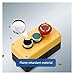 KIUITYUYB New Button Switch Control Box with Emergency Stop 1/2/3/4/5 Hole Button Box Industrial Switch Box Waterproof Button Control Box(3 Hole E)