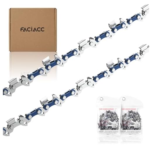 FACIACC 4 Pezzi Catena per Motosega 35cm (14") 3/8"lp 50 tg 1,3 mm Con Barra di Lunghezza, Catena di Ricambio per Motosega Catena Professionale Compatibile Con Dolmar e Modelli di Motosega Comuni