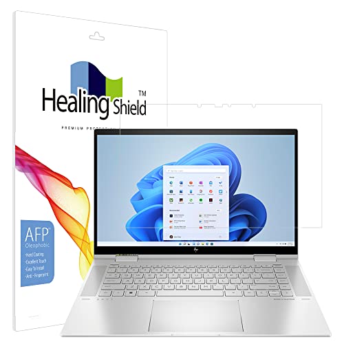 Healingshield �X�L���V�[���t���ی�t�B���� Screen Protector Oleophobic AFP Clear Film Compatible with HP ENVY X360 15-EW