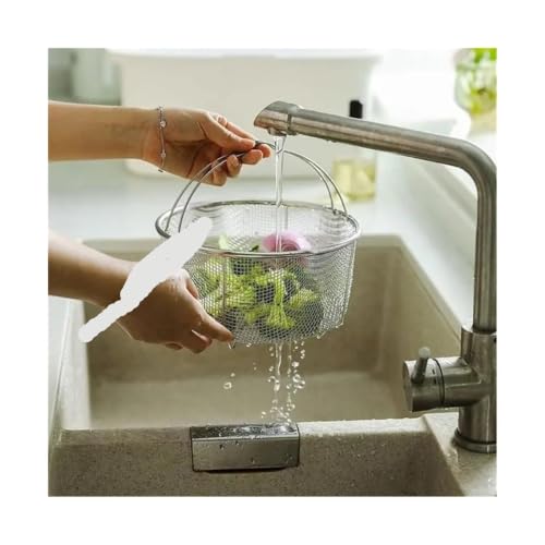Cesta de Freír Multifuncional de Acero Inoxidable para Freidora Eléctrica 4XFB miniatura 5