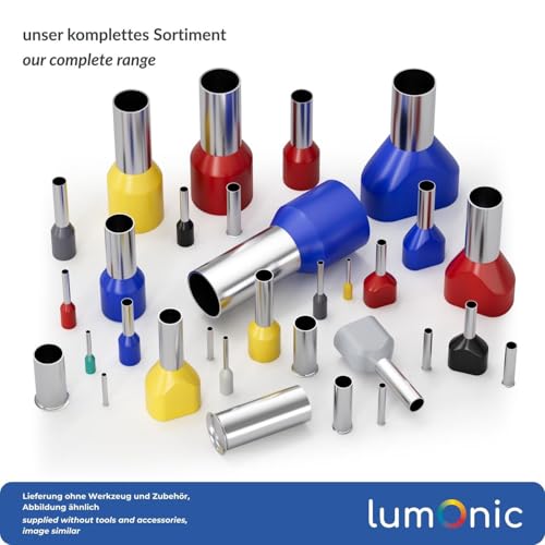 100x Aderendhülsen unisoliert 6,0mm² / 12mm blank