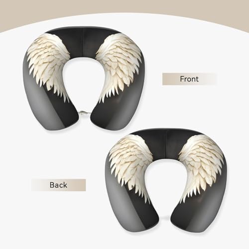 Almohada para cuello de poliéster negra tamaño único miniatura 3