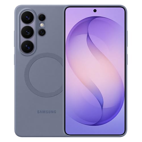 Image of Samsung Galaxy S26 Ultra Silicone Magnet Phone Case, Soft-Touch, Durable Grip, Great Feel, Blue Violet