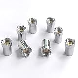 Colstaror Magnetic Ring Adapter Connector for Nickel-Plated Solid Brass (8 Pack)