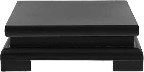 Operitacx Wood Base Wood Vase Stand Chinese Display Stand Teapot Base Square Buddha Statue Stand Jewelry Figurine Risers Indoor Plant Stand Flower