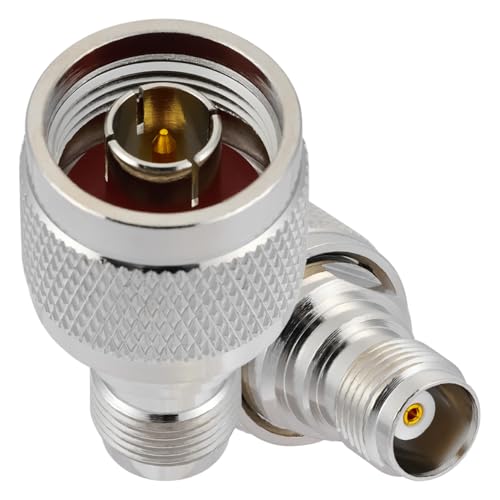 Adaptador coaxial RF N macho a TNC hembra 50 ohm x2 miniatura 2