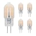 Price comparison product image Long Life Lamp Company 5 x G4 LED Bulbs 2w Equivalent 20w Replacement Capsule 12v with Frosted Cover Warm White